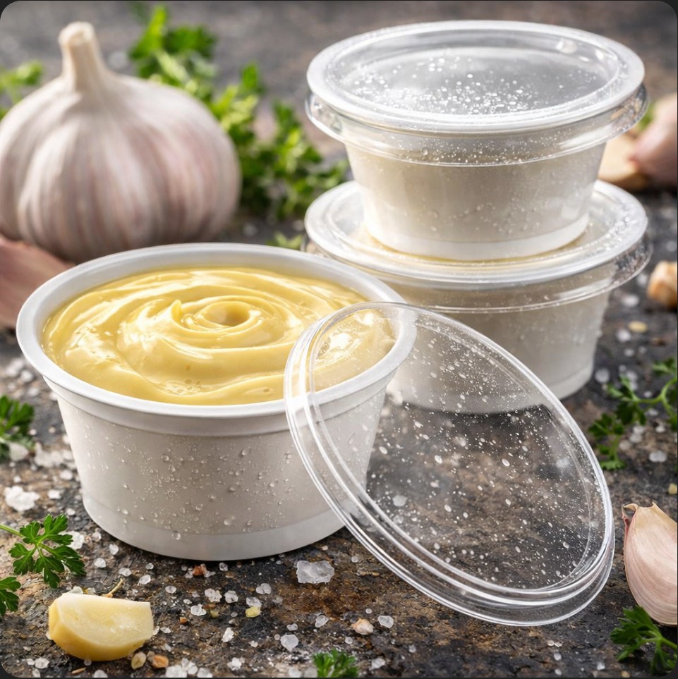 🟡 Molho de Alho Cremoso ⭐ Mais Pedido - 30g